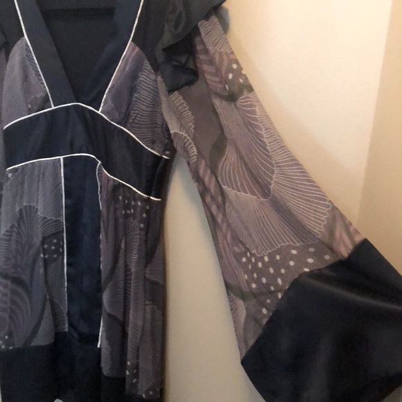 ERICA DAVIES Silk Kimono Style Dress -Size 0 - Picture 5 of 11